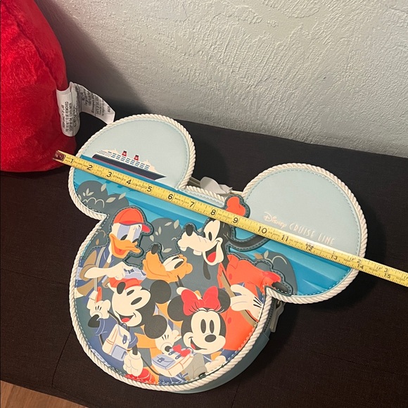 #1461** Unisex’s Disney Cruise Line Mickey and Friends Bag - Blue and Red - Picture 6 of 8